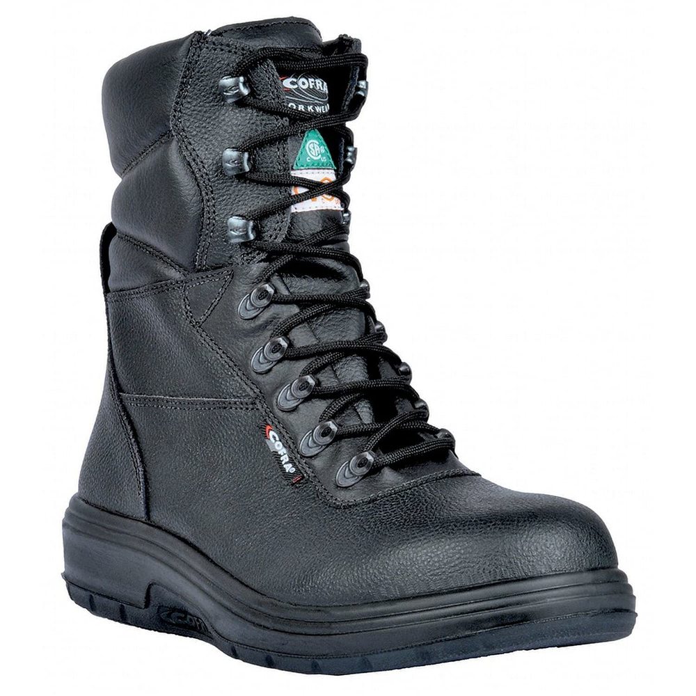 NEW COFRA LEATHER WORK BOOT - US ROAD TREADLESS ASPHALT BOOTS WITH COMPOSITE SAF